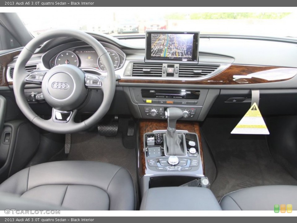 Black Interior Dashboard for the 2013 Audi A6 3.0T quattro Sedan #69410875