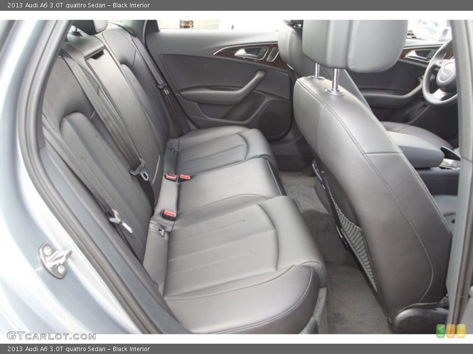 Black Interior Rear Seat for the 2013 Audi A6 3.0T quattro Sedan #69410938