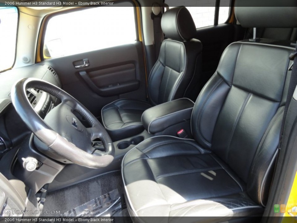 Ebony Black Interior Front Seat for the 2006 Hummer H3  #69411550