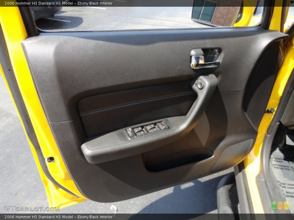 Ebony Black Interior Door Panel for the 2006 Hummer H3  #69411568