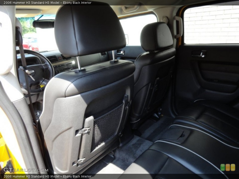 Ebony Black Interior Rear Seat for the 2006 Hummer H3  #69411589