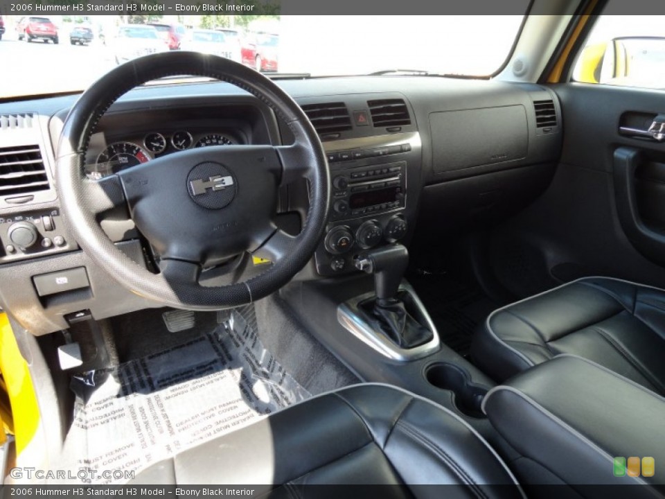Ebony Black Interior Prime Interior for the 2006 Hummer H3  #69411598