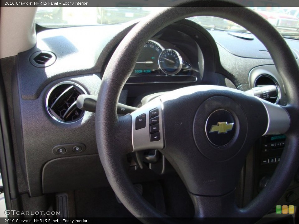 Ebony Interior Steering Wheel for the 2010 Chevrolet HHR LS Panel #69411604