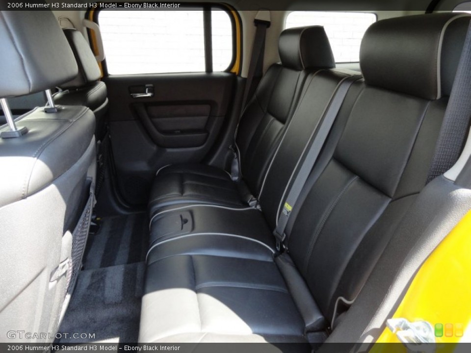 Ebony Black Interior Rear Seat for the 2006 Hummer H3  #69411607