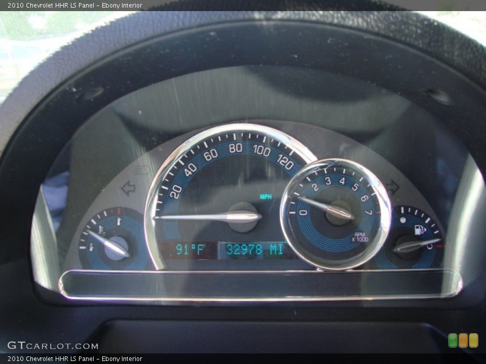 Ebony Interior Gauges for the 2010 Chevrolet HHR LS Panel #69411613