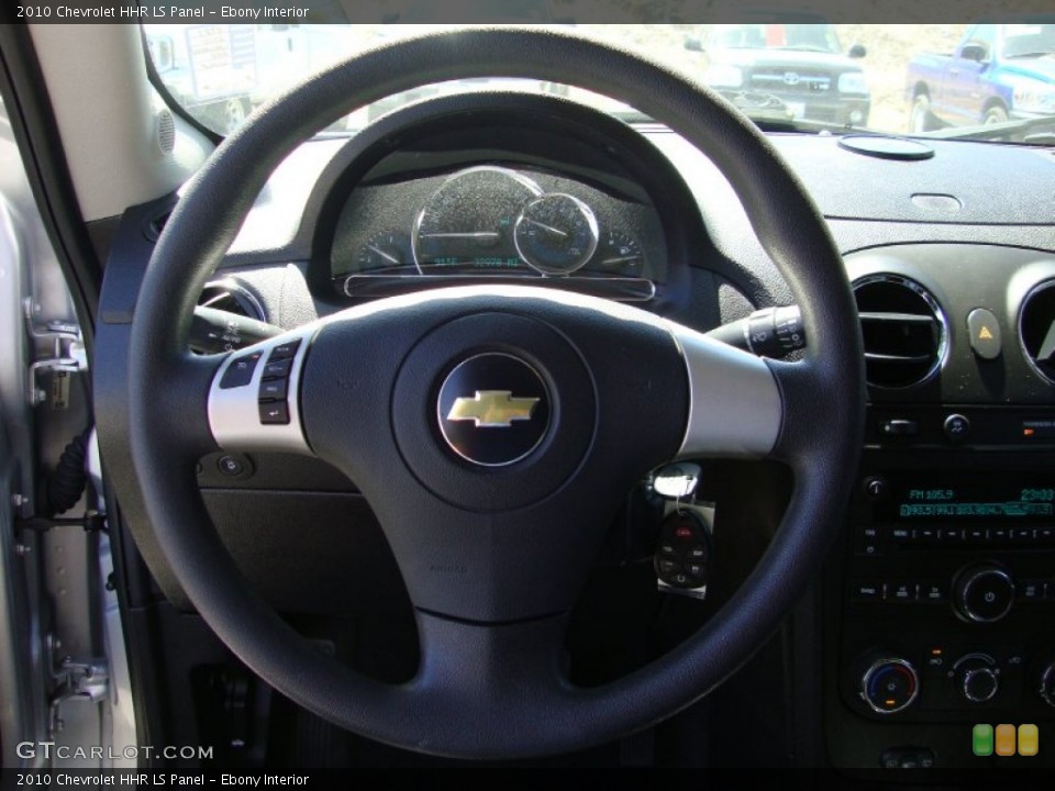 Ebony Interior Steering Wheel for the 2010 Chevrolet HHR LS Panel #69411628