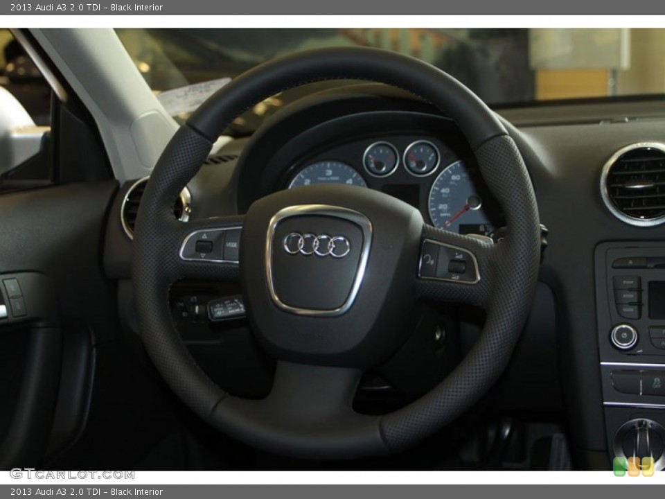 Black Interior Steering Wheel for the 2013 Audi A3 2.0 TDI #69411860