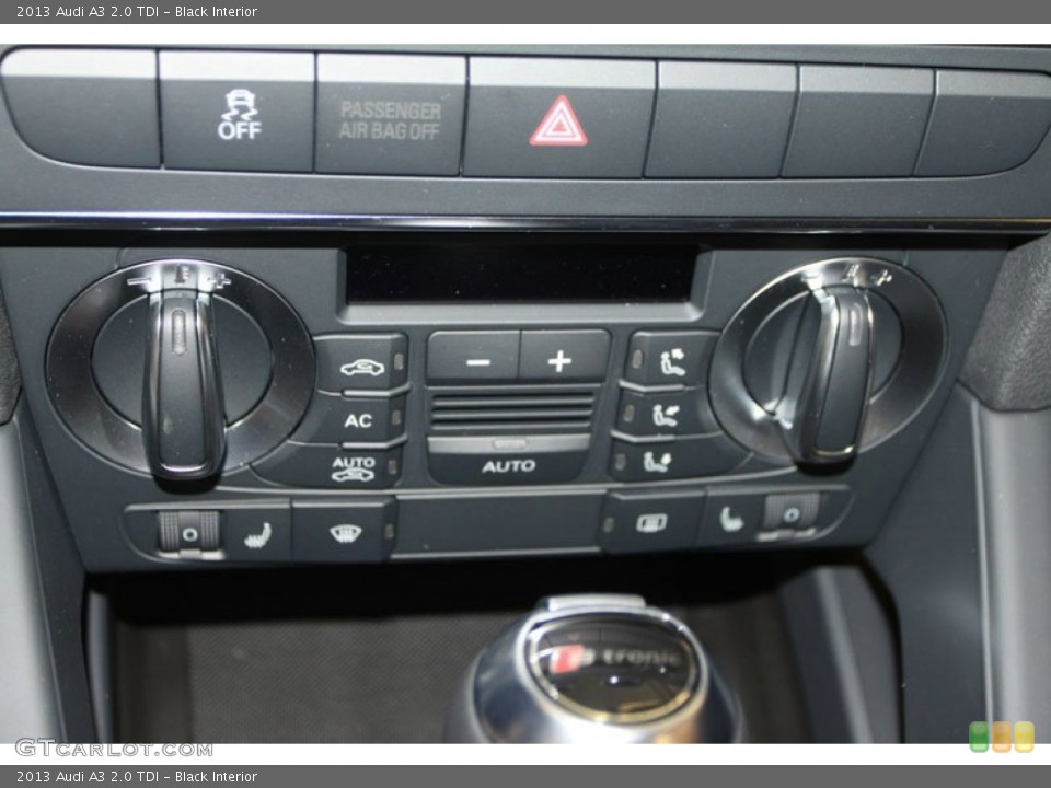 Black Interior Controls for the 2013 Audi A3 2.0 TDI #69411877