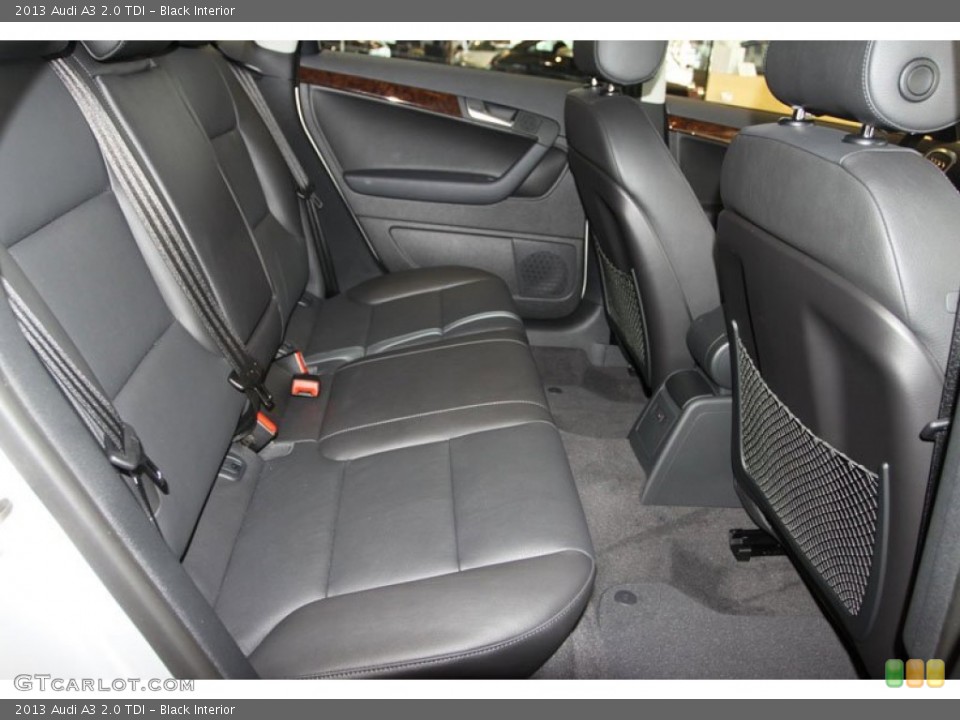 Black Interior Rear Seat for the 2013 Audi A3 2.0 TDI #69411904