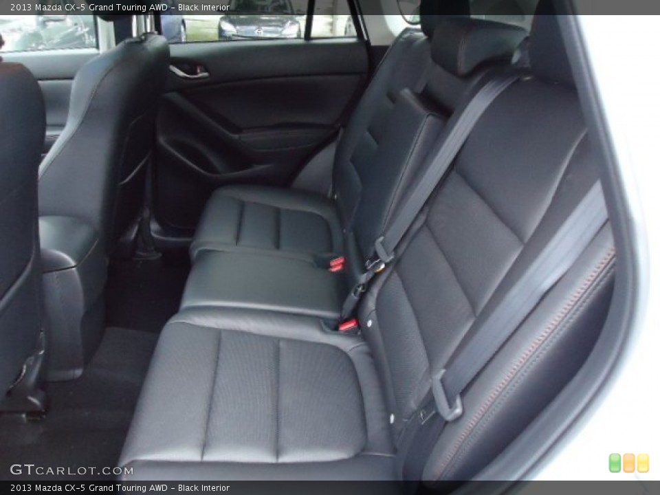 Black Interior Rear Seat for the 2013 Mazda CX-5 Grand Touring AWD #69412183