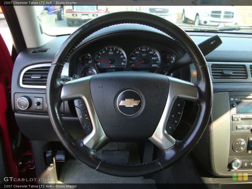 Ebony Interior Steering Wheel for the 2007 Chevrolet Tahoe LTZ 4x4 #69412342
