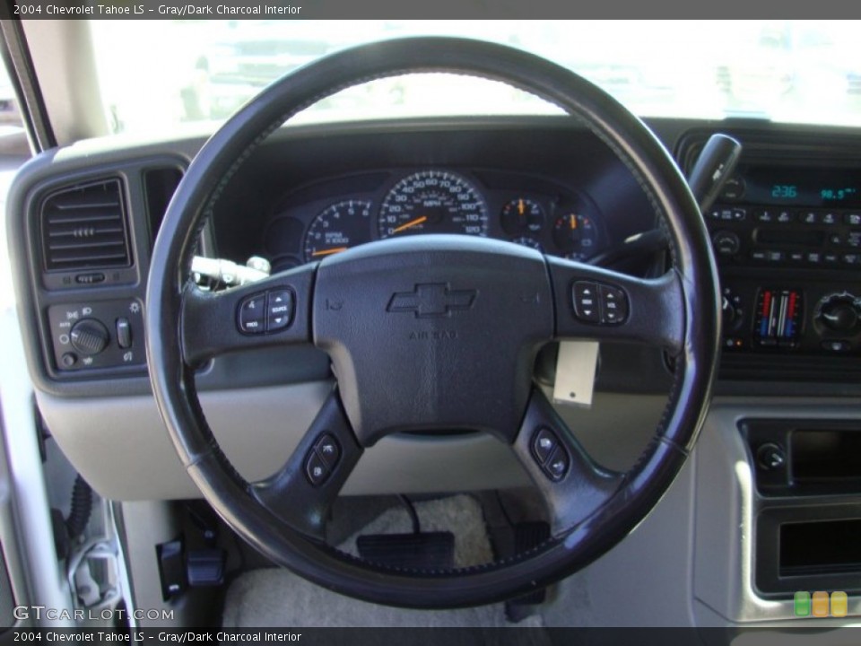Gray/Dark Charcoal Interior Steering Wheel for the 2004 Chevrolet Tahoe LS #69415303