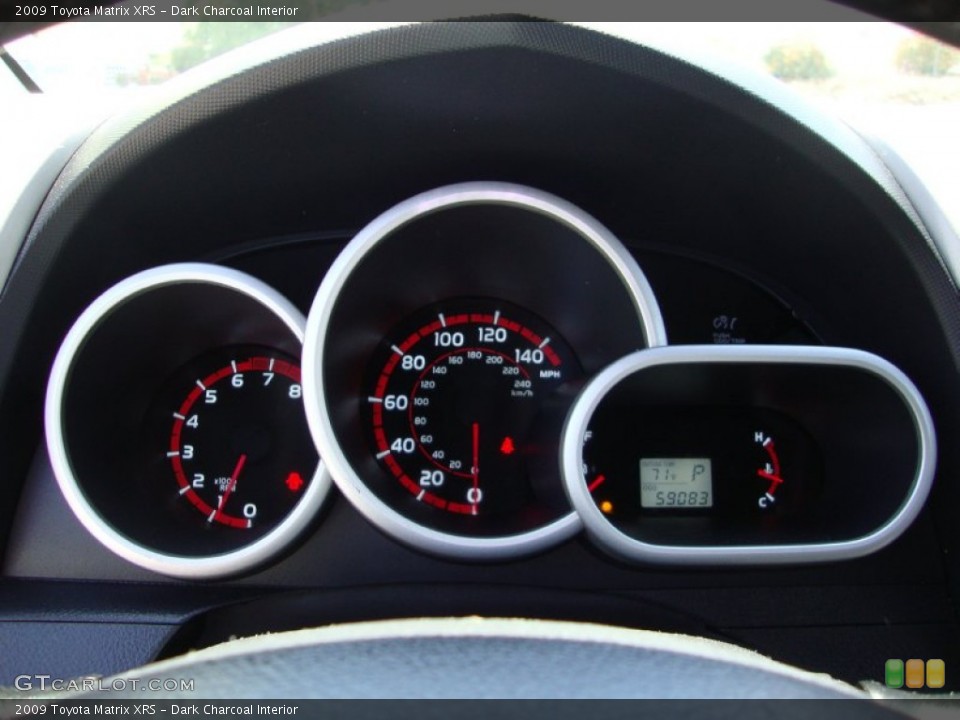 Dark Charcoal Interior Gauges for the 2009 Toyota Matrix XRS #69415807