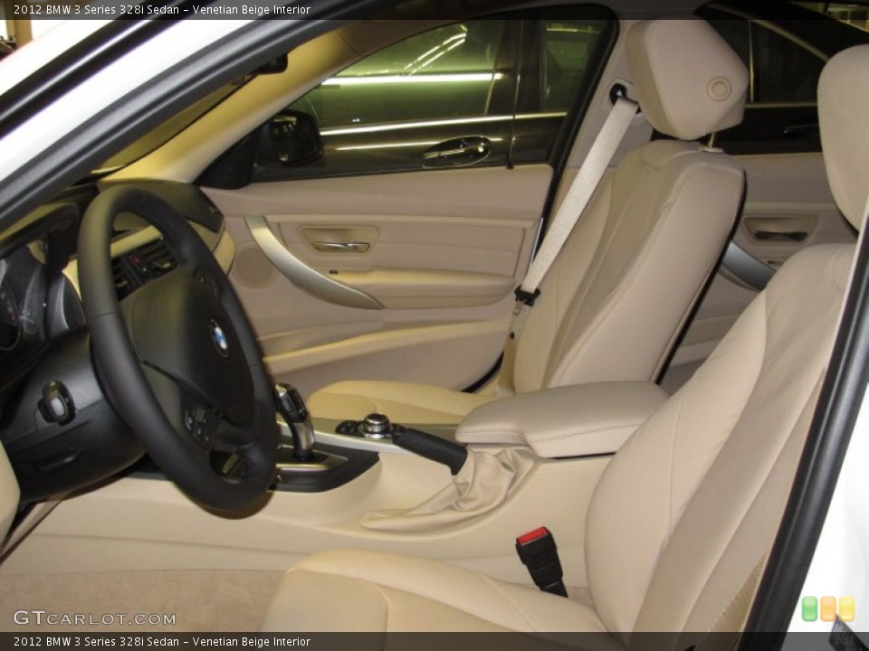 Venetian Beige Interior Front Seat for the 2012 BMW 3 Series 328i Sedan #69416059