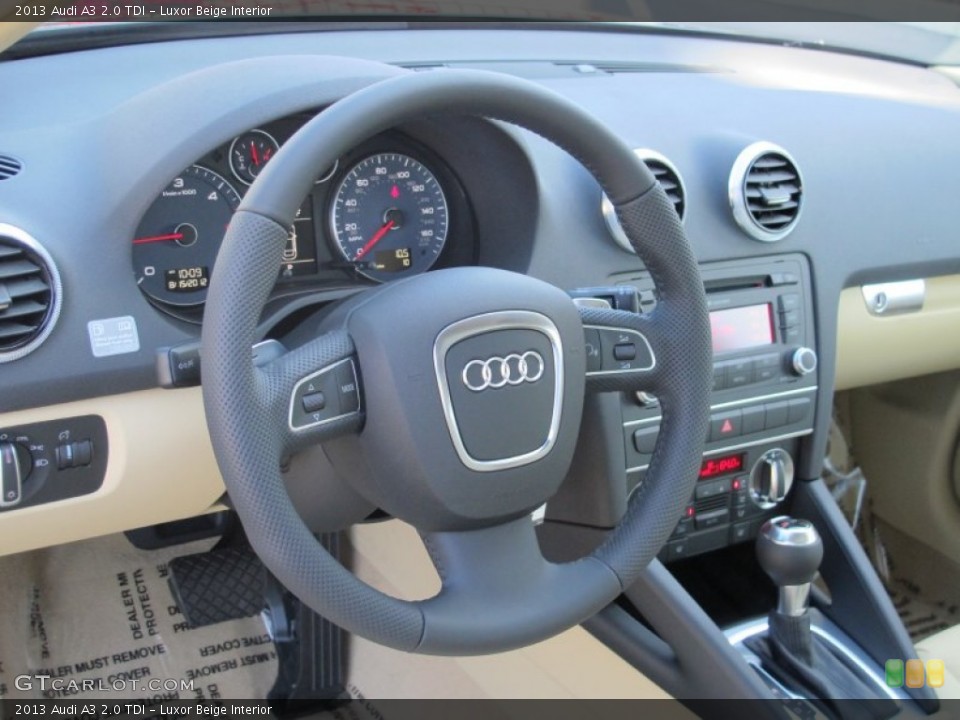 Luxor Beige Interior Steering Wheel for the 2013 Audi A3 2.0 TDI #69416131