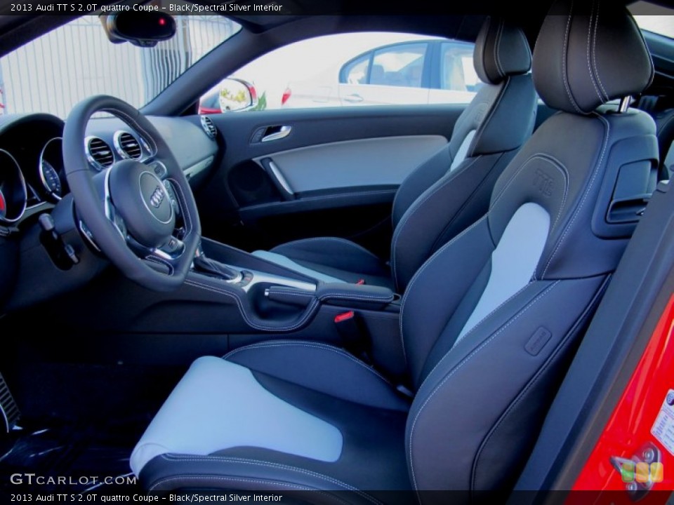 Black/Spectral Silver Interior Front Seat for the 2013 Audi TT S 2.0T quattro Coupe #69416212