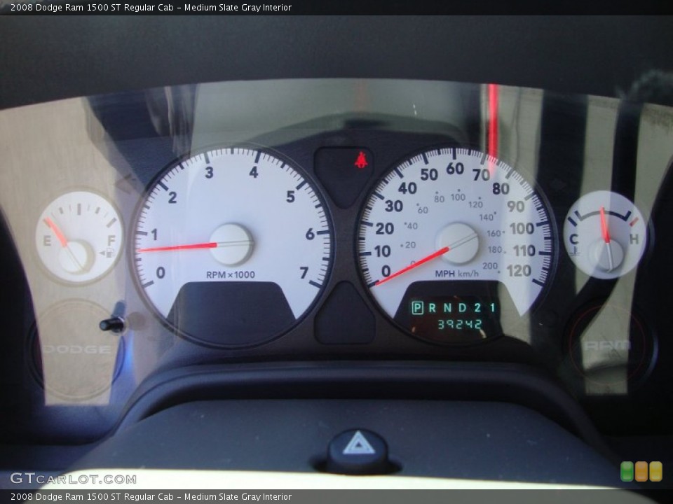 Medium Slate Gray Interior Gauges for the 2008 Dodge Ram 1500 ST Regular Cab #69416258