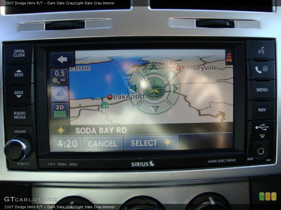 Dark Slate Gray/Light Slate Gray Interior Navigation for the 2007 Dodge Nitro R/T #69419788