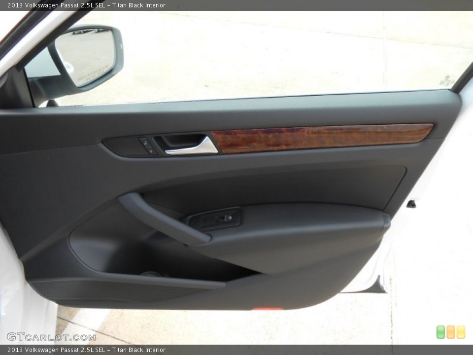Titan Black Interior Door Panel for the 2013 Volkswagen Passat 2.5L SEL #69420049