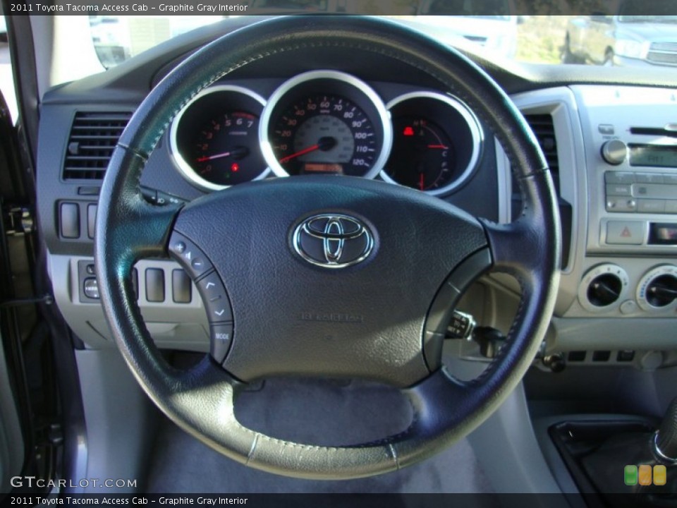 Graphite Gray Interior Steering Wheel for the 2011 Toyota Tacoma Access Cab #69420253