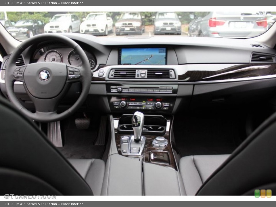 Black Interior Dashboard for the 2012 BMW 5 Series 535i Sedan #69420802