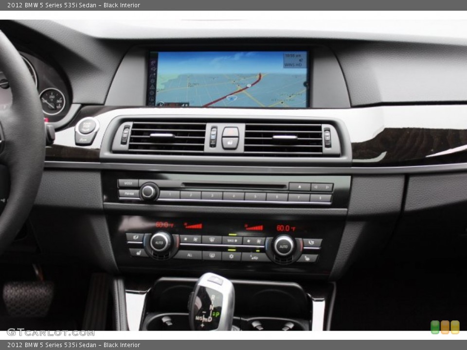 Black Interior Controls for the 2012 BMW 5 Series 535i Sedan #69420814