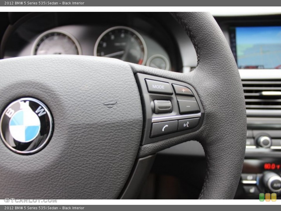 Black Interior Controls for the 2012 BMW 5 Series 535i Sedan #69420847