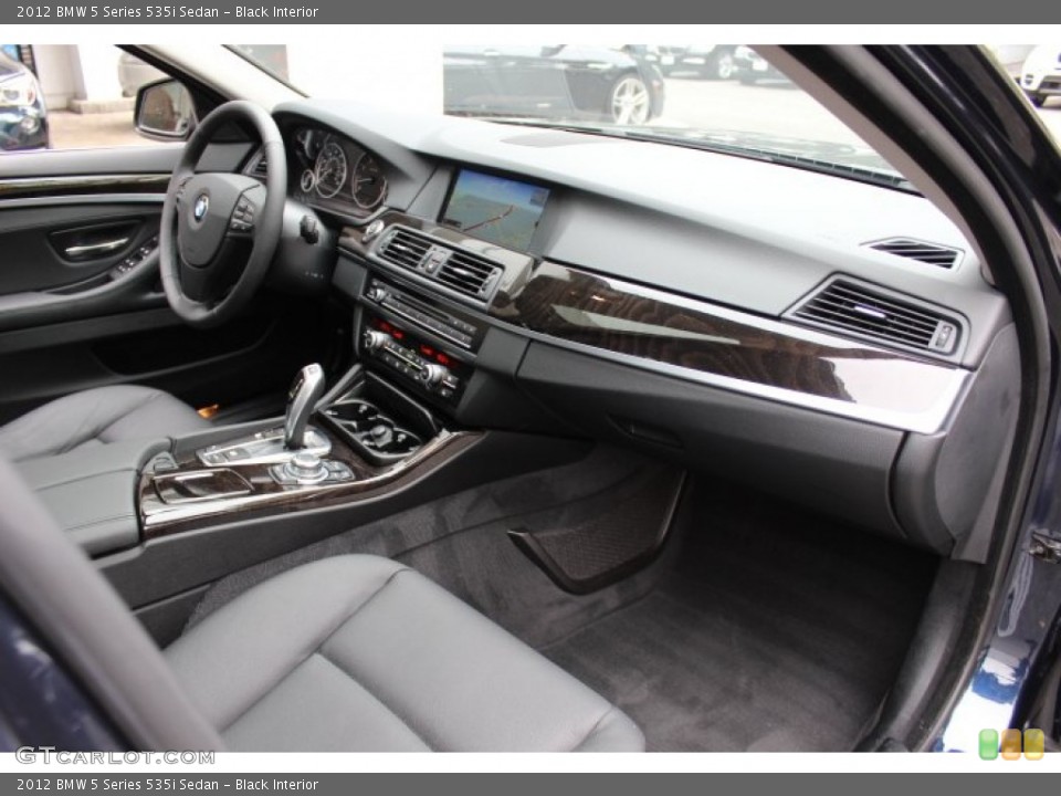 Black Interior Dashboard for the 2012 BMW 5 Series 535i Sedan #69420910