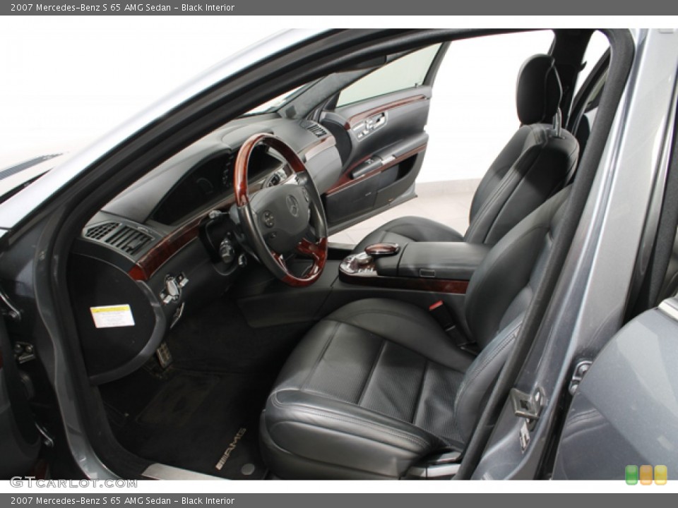Black Interior Photo for the 2007 Mercedes-Benz S 65 AMG Sedan #69421127