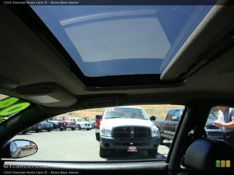 Ebony Black Interior Sunroof for the 2004 Chevrolet Monte Carlo SS #69421591