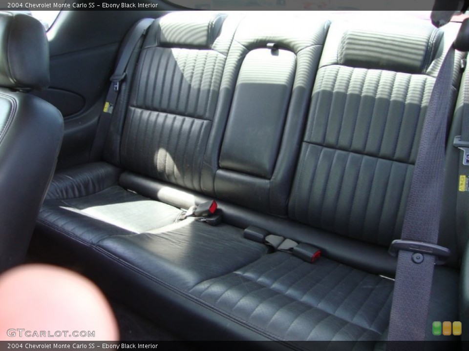 Ebony Black Interior Rear Seat for the 2004 Chevrolet Monte Carlo SS #69421606