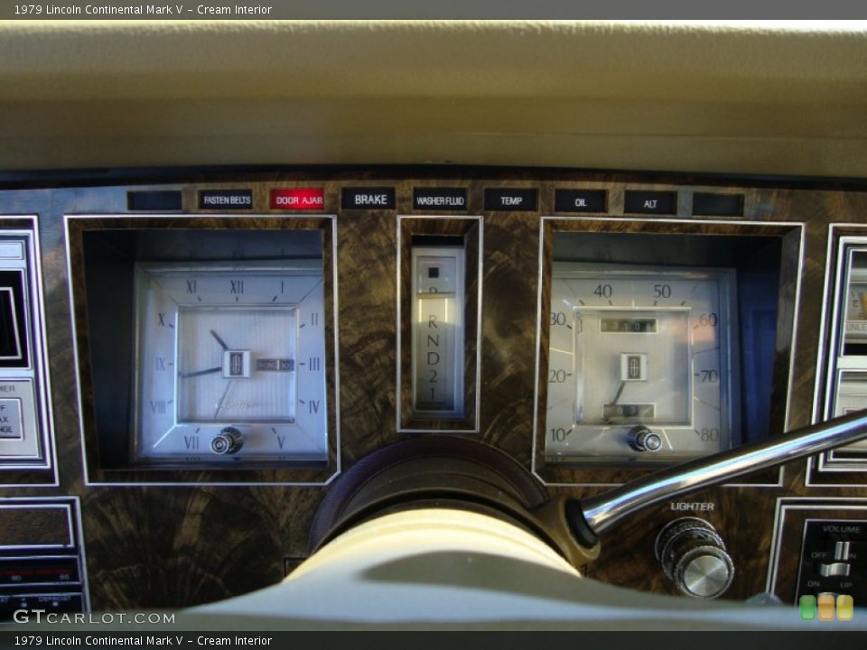 Cream Interior Gauges for the 1979 Lincoln Continental Mark V #69421999