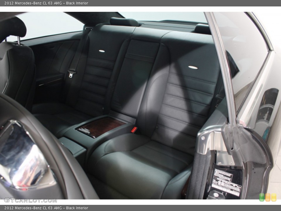 Black Interior Rear Seat for the 2012 Mercedes-Benz CL 63 AMG #69422056