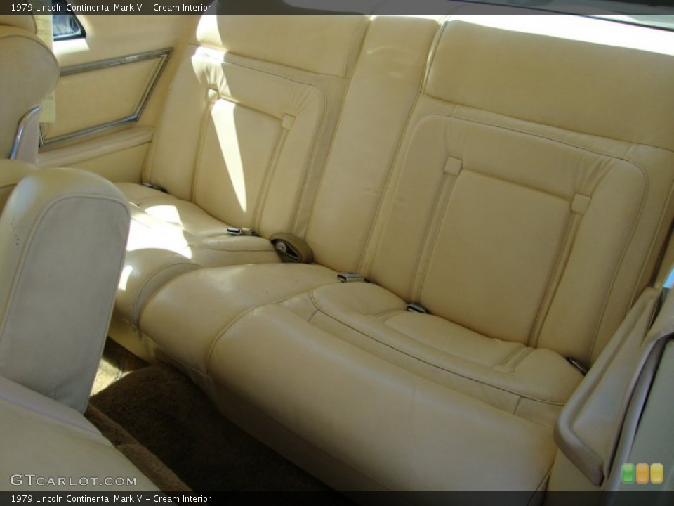 Cream Interior Rear Seat for the 1979 Lincoln Continental Mark V #69422071