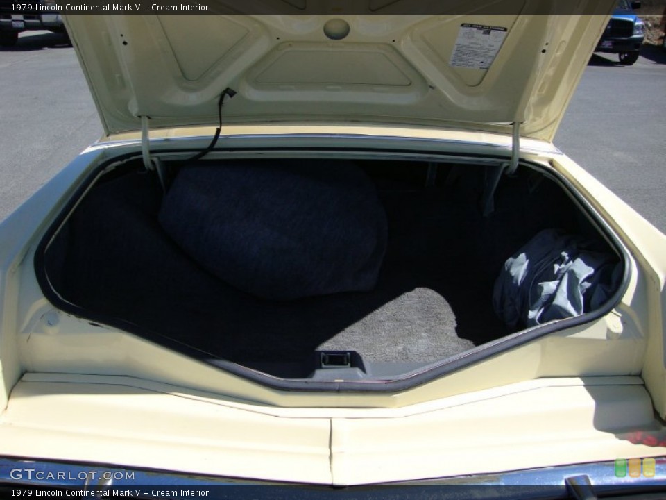 Cream Interior Trunk for the 1979 Lincoln Continental Mark V #69422080