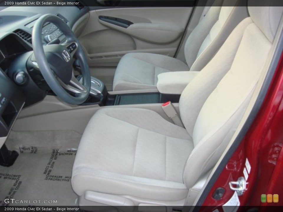Beige Interior Front Seat for the 2009 Honda Civic EX Sedan #69422497