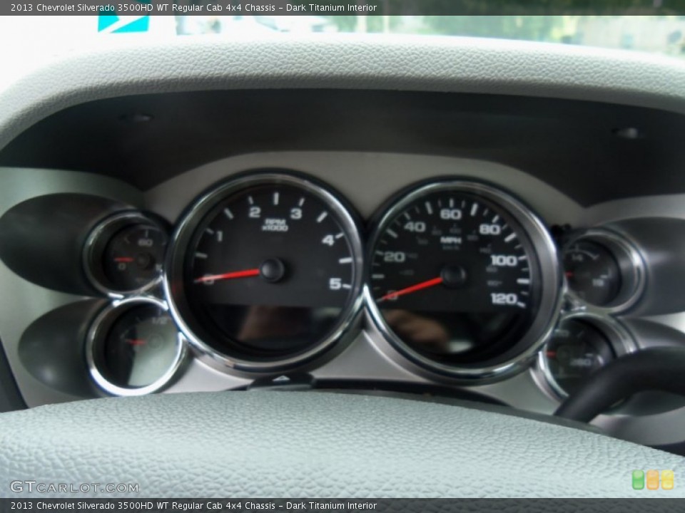 Dark Titanium Interior Gauges for the 2013 Chevrolet Silverado 3500HD WT Regular Cab 4x4 Chassis #69423163