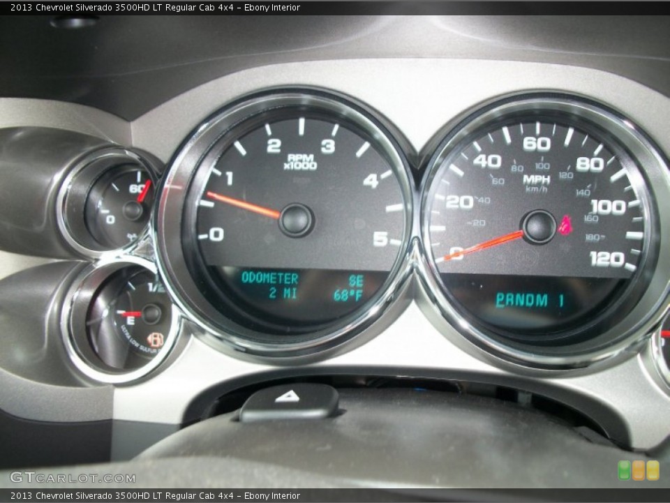 Ebony Interior Gauges for the 2013 Chevrolet Silverado 3500HD LT Regular Cab 4x4 #69423637