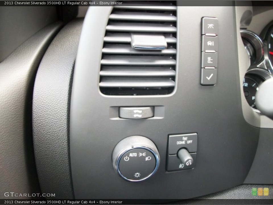 Ebony Interior Controls for the 2013 Chevrolet Silverado 3500HD LT Regular Cab 4x4 #69423646