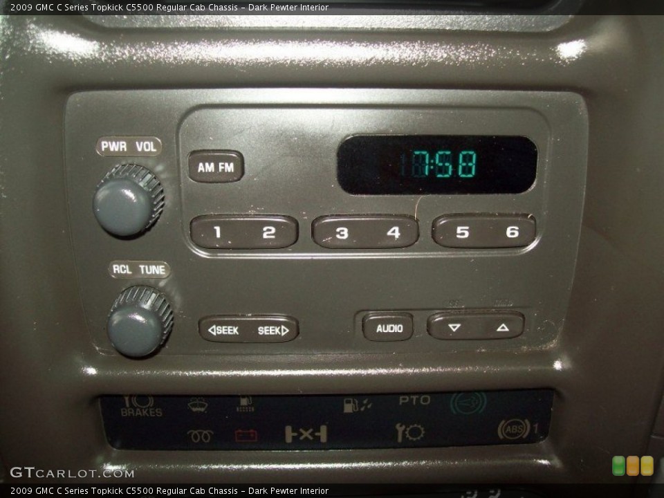 Dark Pewter Interior Audio System for the 2009 GMC C Series Topkick C5500 Regular Cab Chassis #69424222