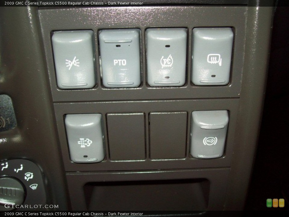 Dark Pewter Interior Controls for the 2009 GMC C Series Topkick C5500 Regular Cab Chassis #69424360