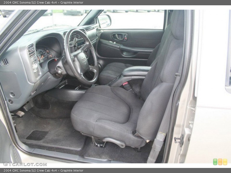 Graphite Interior Front Seat for the 2004 GMC Sonoma SLS Crew Cab 4x4 #69424549