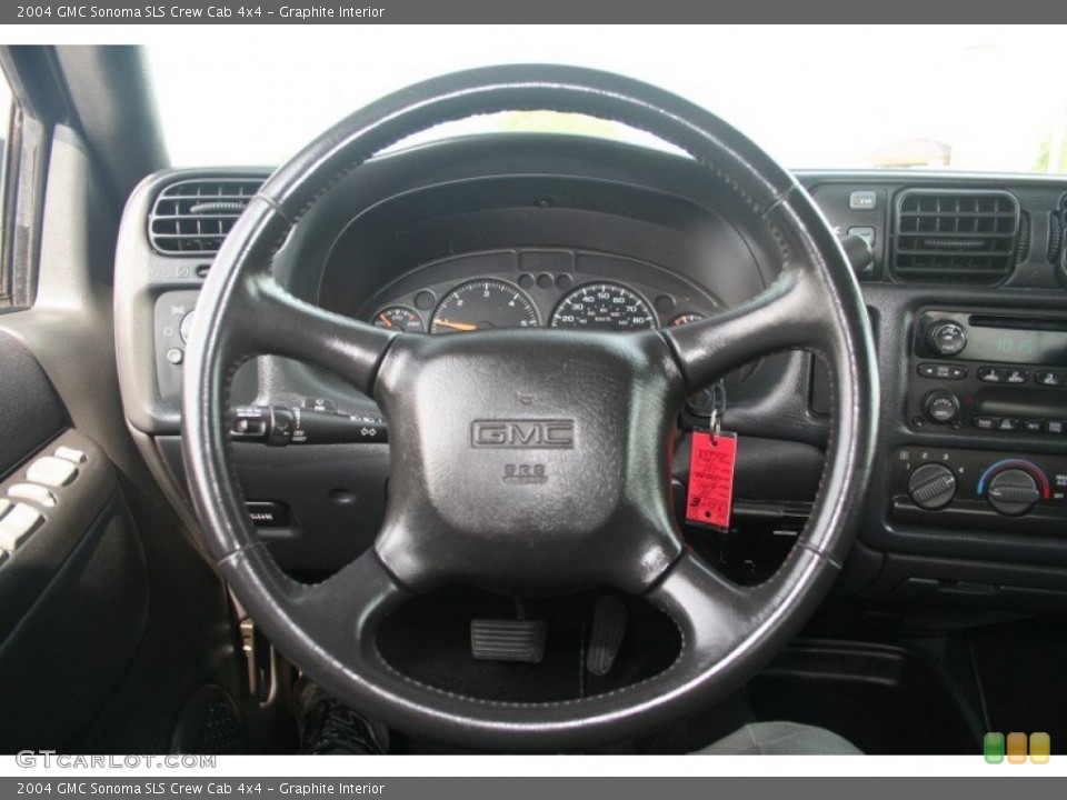 Graphite Interior Steering Wheel for the 2004 GMC Sonoma SLS Crew Cab 4x4 #69424591