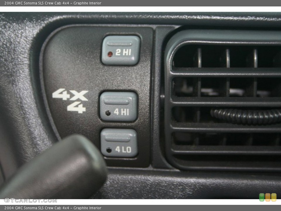 Graphite Interior Controls for the 2004 GMC Sonoma SLS Crew Cab 4x4 #69424609