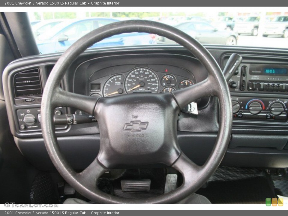 Graphite Interior Steering Wheel for the 2001 Chevrolet Silverado 1500 LS Regular Cab #69424699