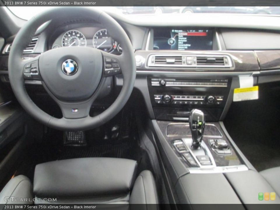 Black Interior Dashboard for the 2013 BMW 7 Series 750i xDrive Sedan #69425290