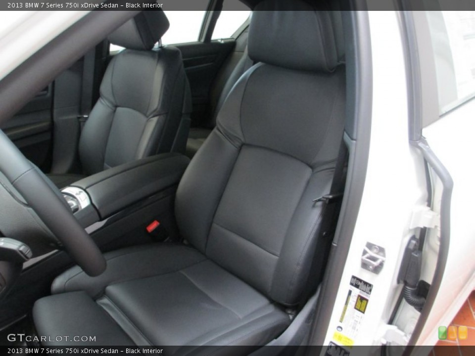 Black Interior Front Seat for the 2013 BMW 7 Series 750i xDrive Sedan #69425308