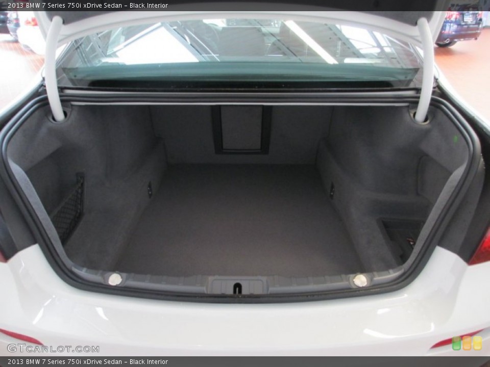 Black Interior Trunk for the 2013 BMW 7 Series 750i xDrive Sedan #69425353
