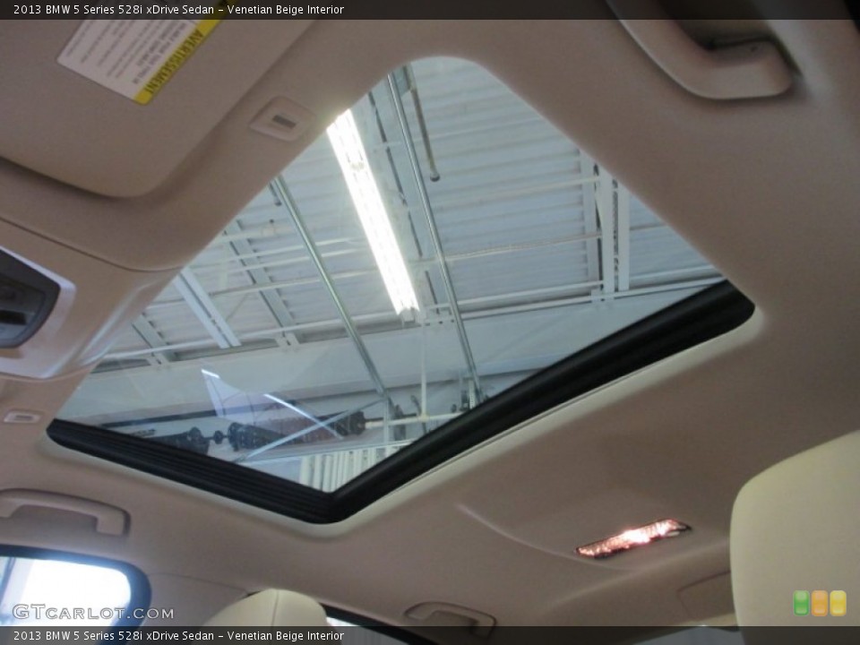 Venetian Beige Interior Sunroof for the 2013 BMW 5 Series 528i xDrive Sedan #69425503