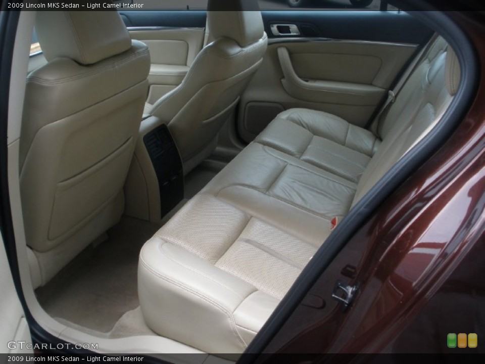 Light Camel Interior Rear Seat for the 2009 Lincoln MKS Sedan #69425527